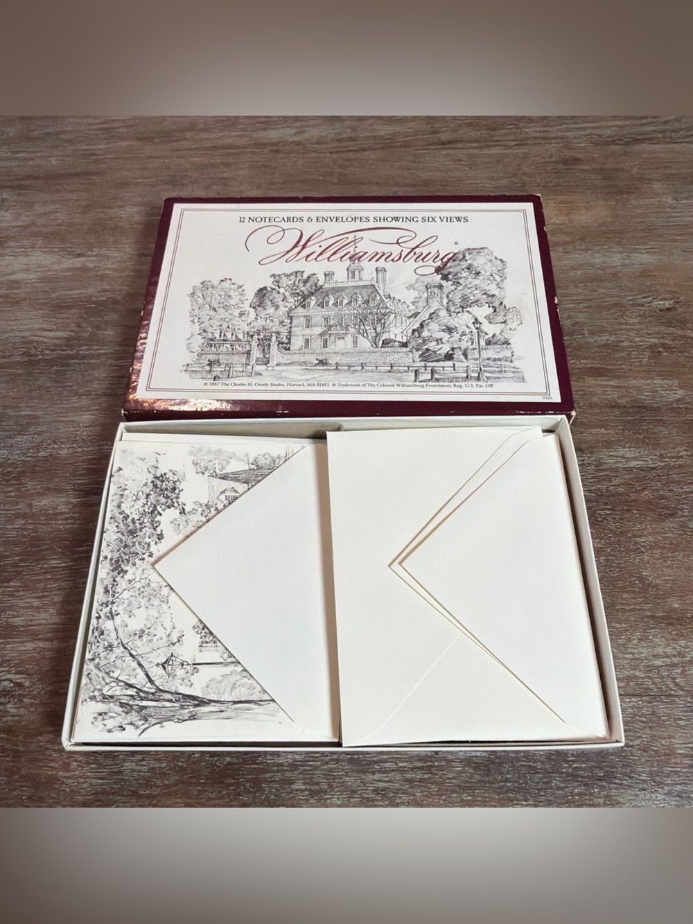 Williamsburg Notecards & Envelopes Set - Ivory
